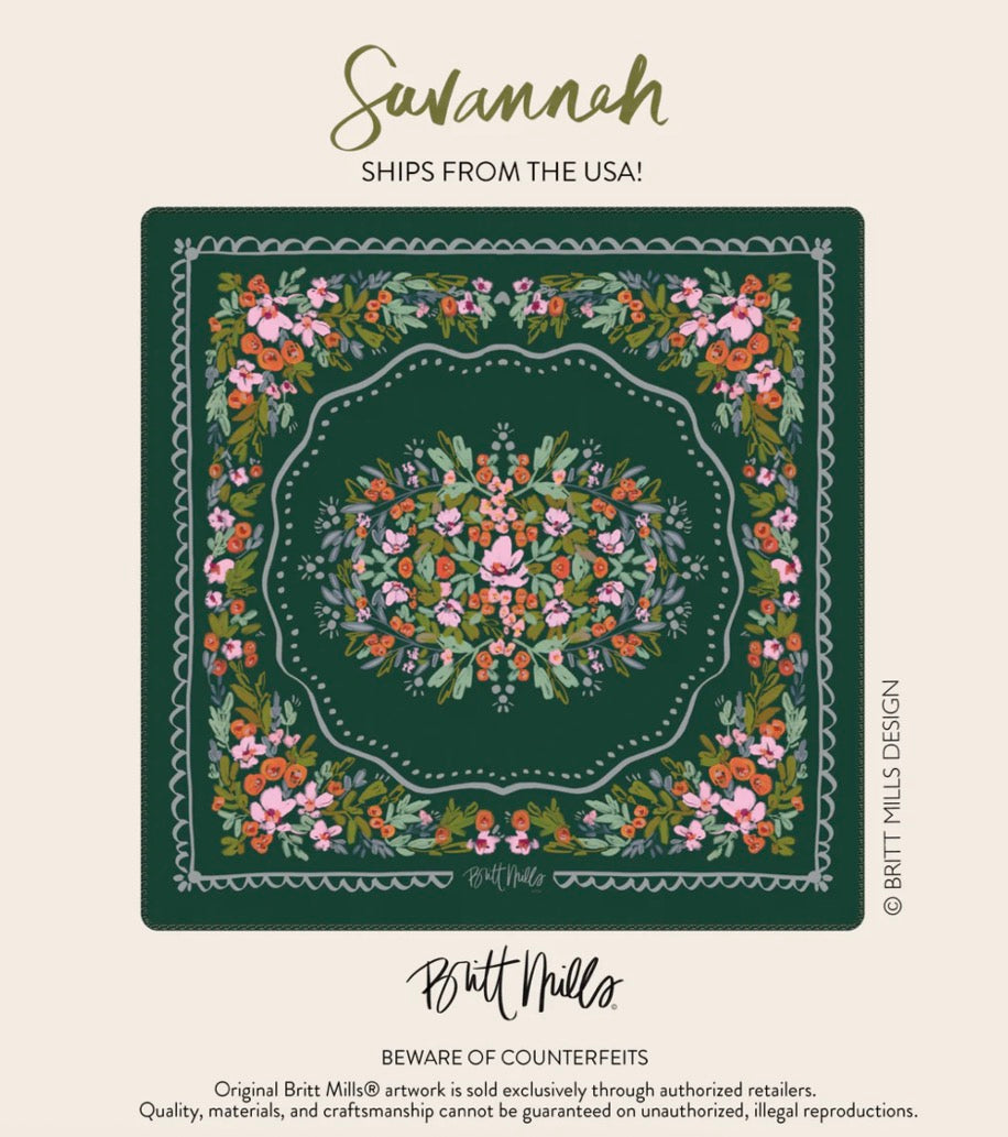 Britt Mills Neoprene Mahjong Mat - Savannah - PRE ORDER
