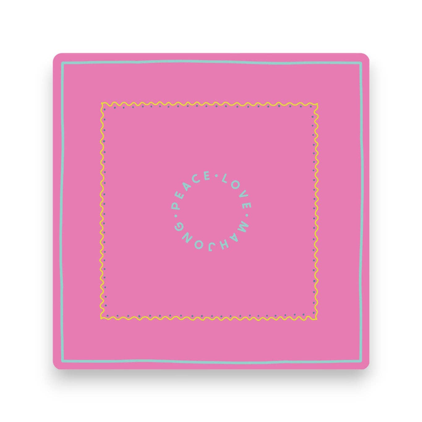 Pink Skies Mahjong Mat
