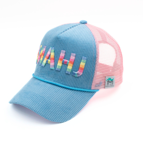 Corduroy Trucker Hat | Blue