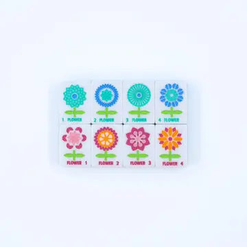Prism Pink Mahjong Tiles