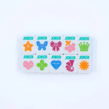 Prism Pink Mahjong Tiles