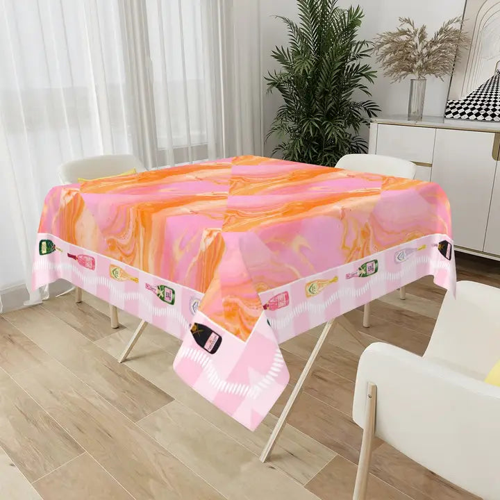 Champagne & Mahj Tablecloth