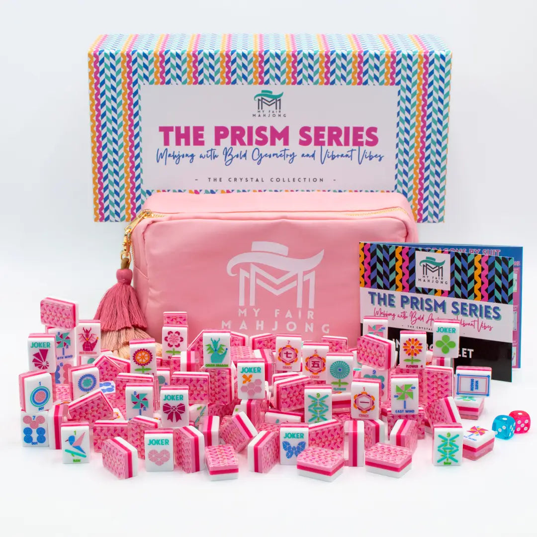 Prism Pink Mahjong Tiles