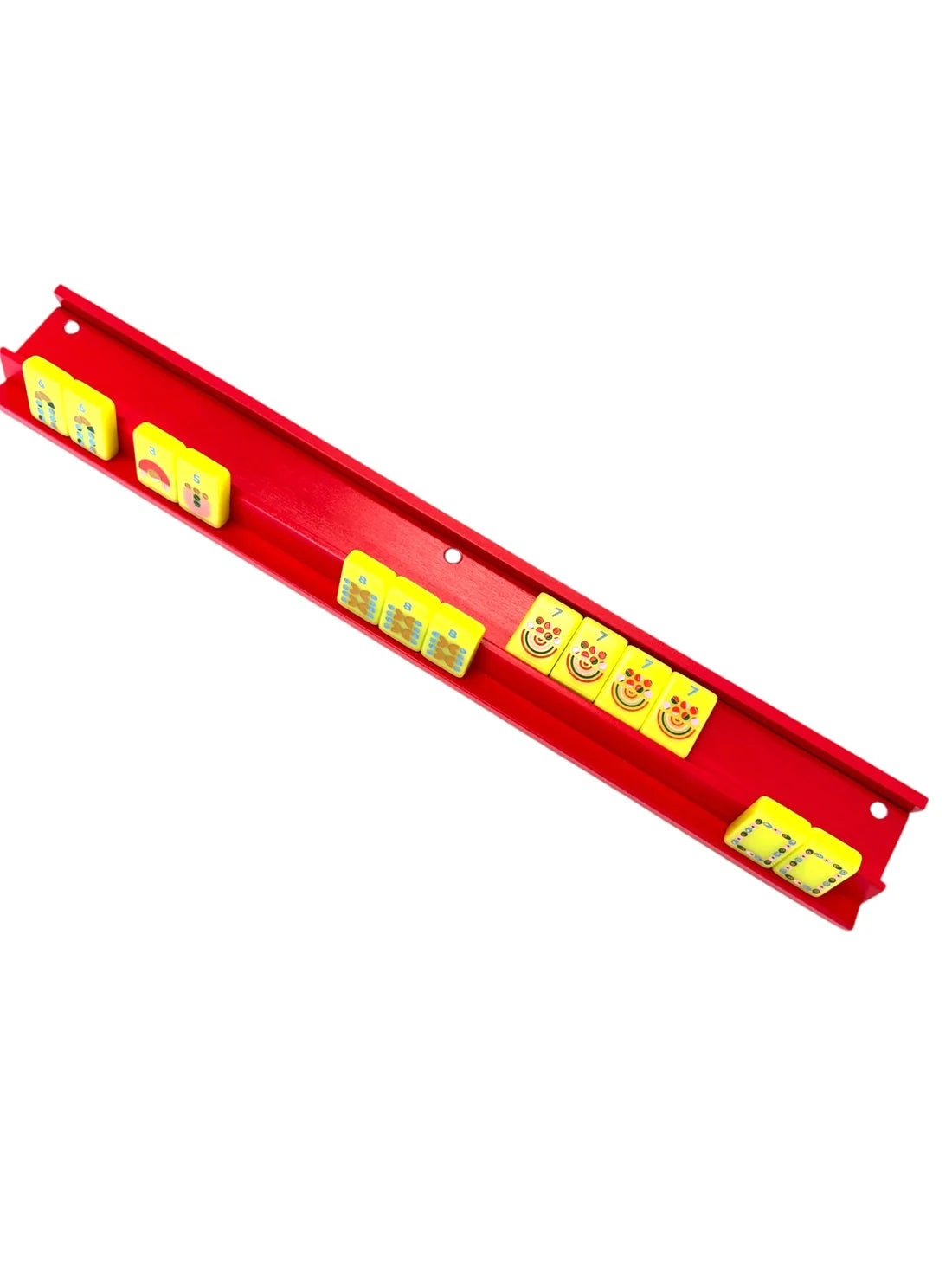 Mahjong Racks & Pushers (Set of 4): Red