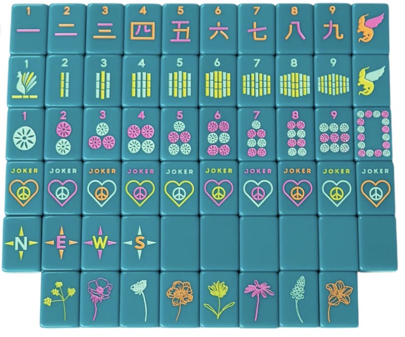 OG Mahj Tiles - Totally Teal