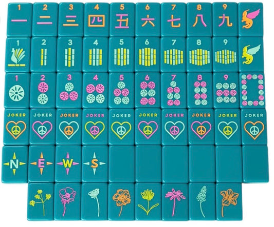 OG Mahj Tiles - Totally Teal