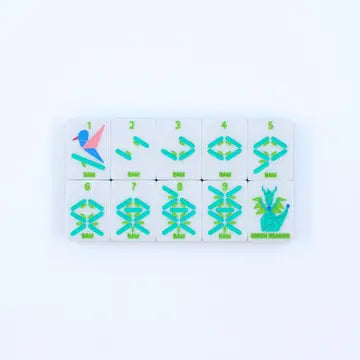 Prism Pink Mahjong Tiles