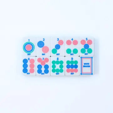Prism Pink Mahjong Tiles
