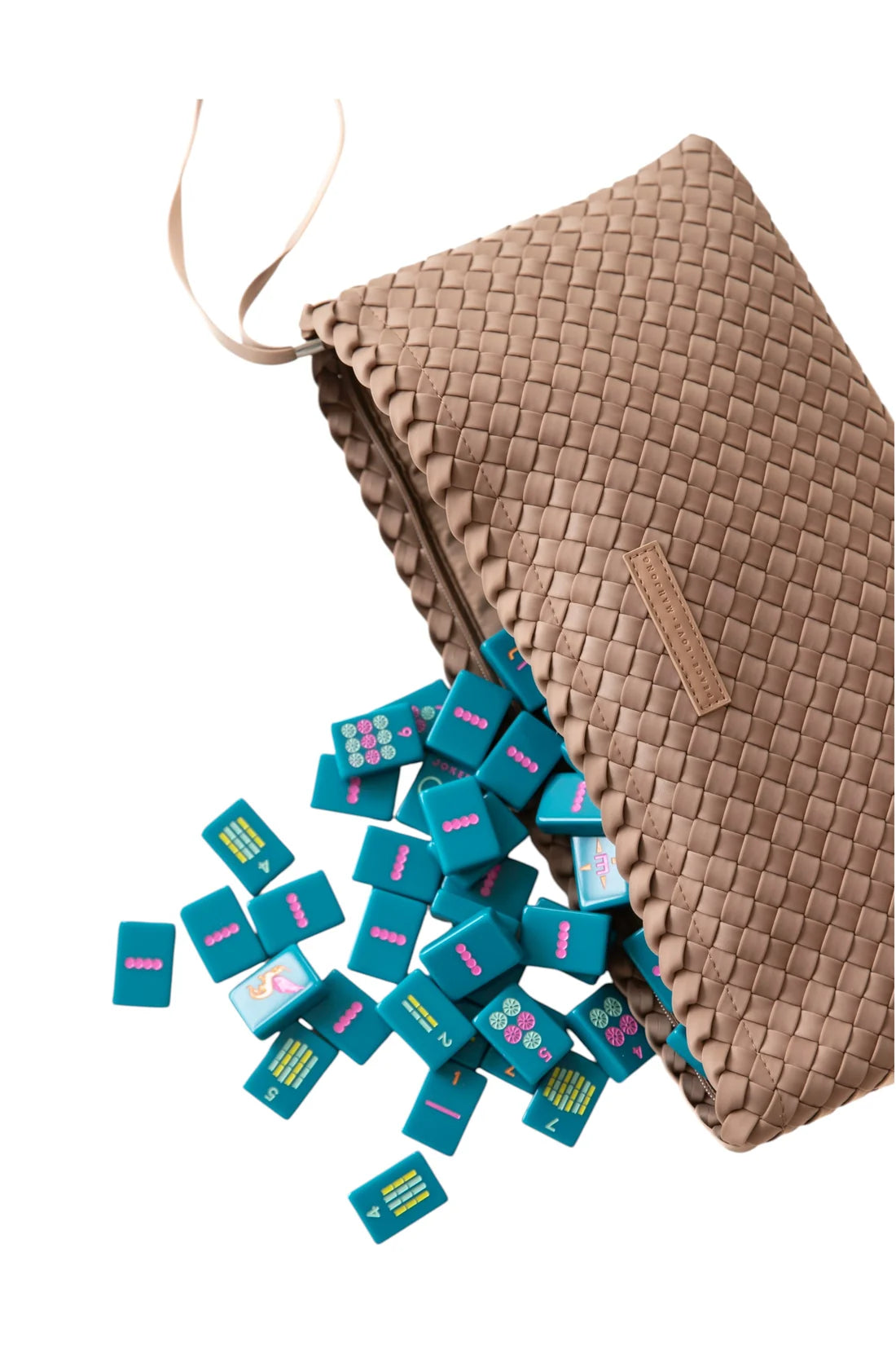 Woven Tile Bag - Fawn