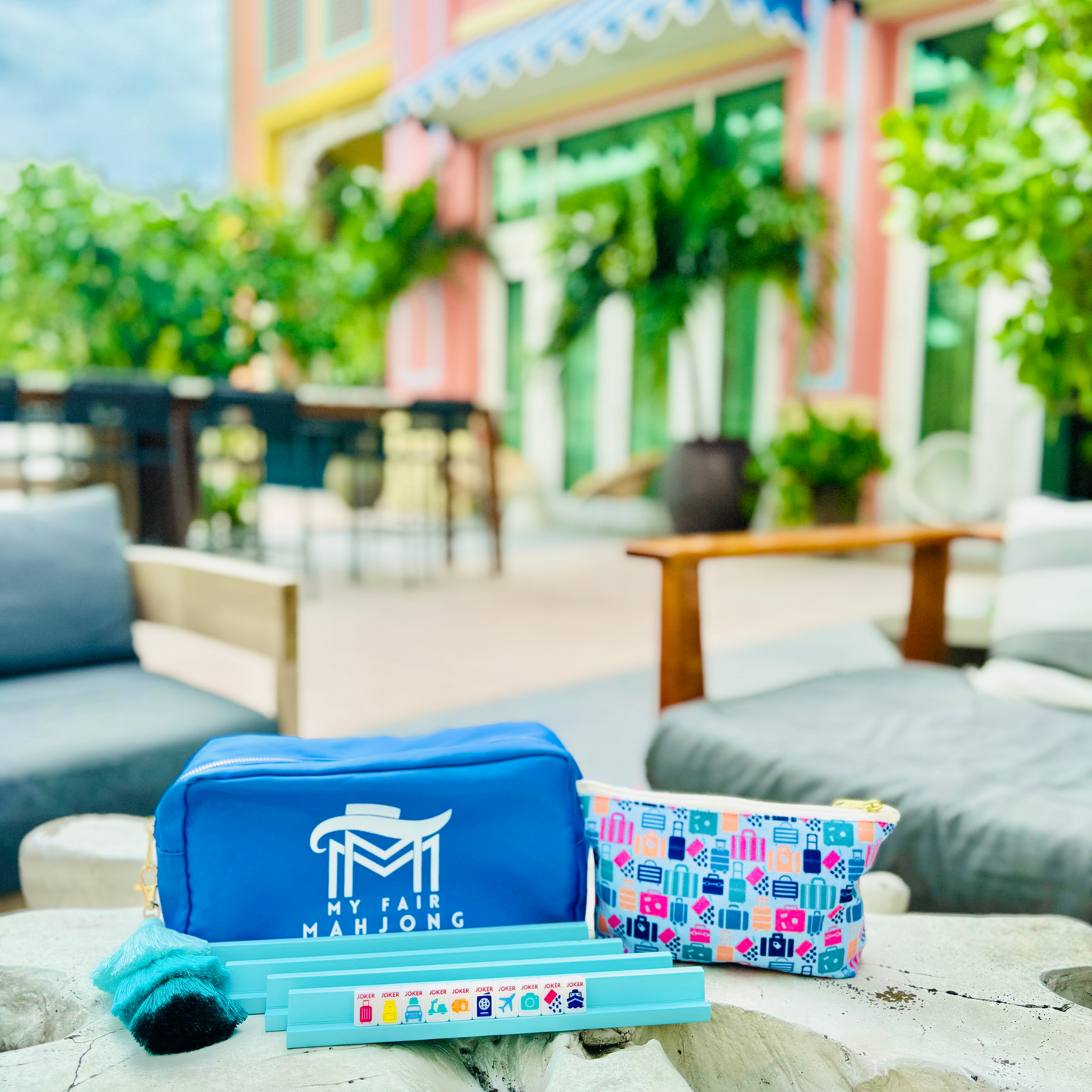 MINI TRAVEL MAHJONG  |  Anywhere Series  |  White