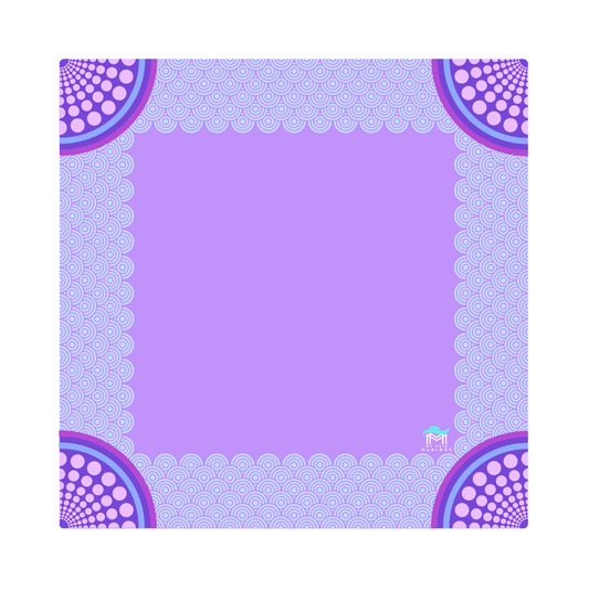MAHJONG MAT  |  Confetti  |  33" x 33": Purple
