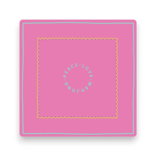Pink Skies Mahjong Mat