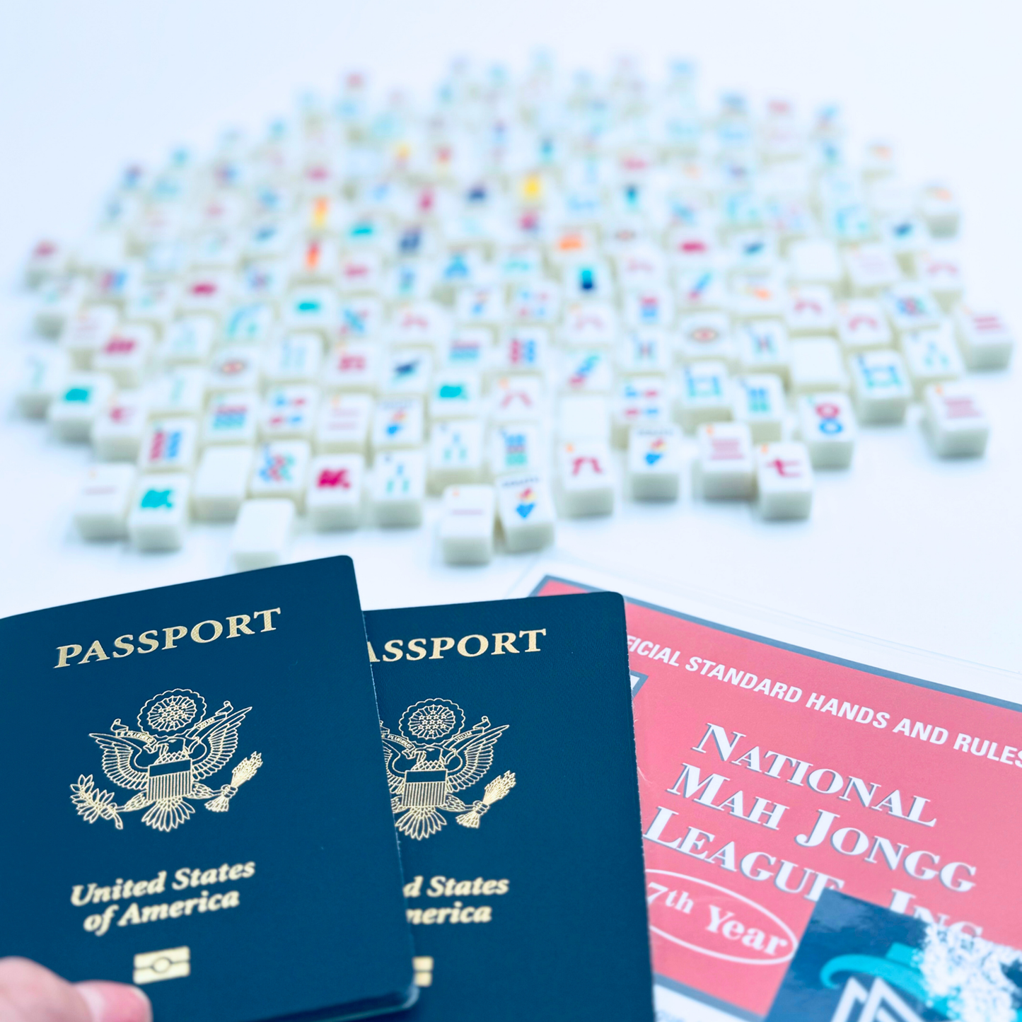 MINI TRAVEL MAHJONG  |  Anywhere Series  |  White