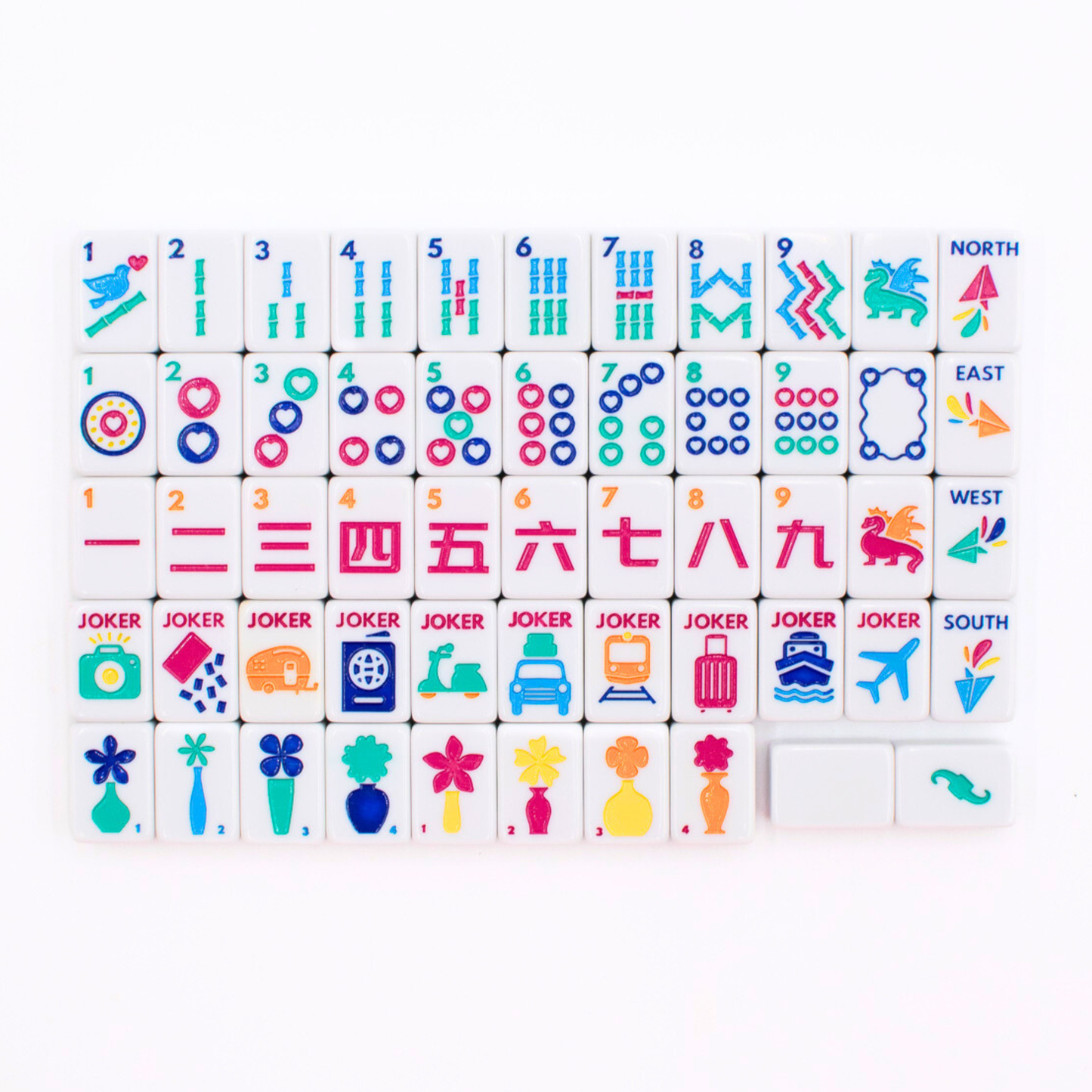 MINI TRAVEL MAHJONG  |  Anywhere Series  |  White