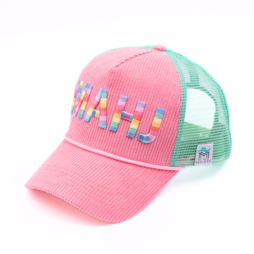 Corduroy Trucker Hat | Pink
