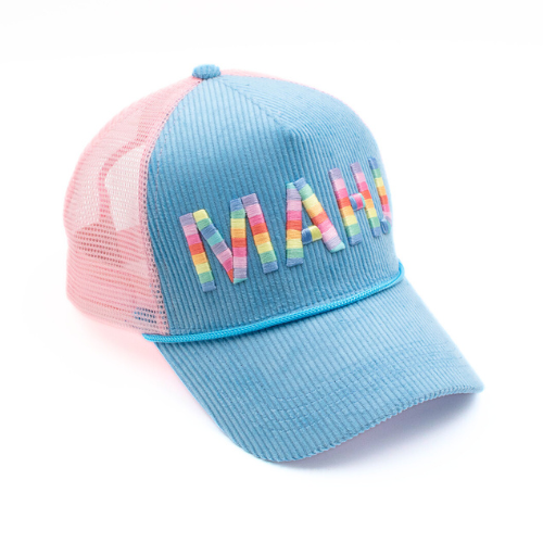 Corduroy Trucker Hat | Blue