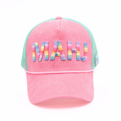 Corduroy Trucker Hat | Pink
