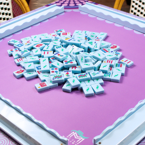 MAHJONG MAT  |  Confetti  |  33" x 33": Purple