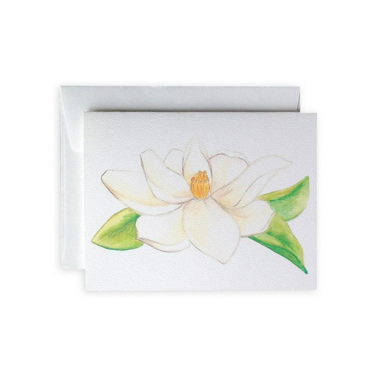 Magnolia Greeting Card or Notecard Set: Single Card