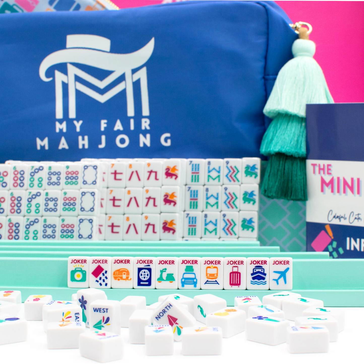 MINI TRAVEL MAHJONG  |  Anywhere Series  |  White