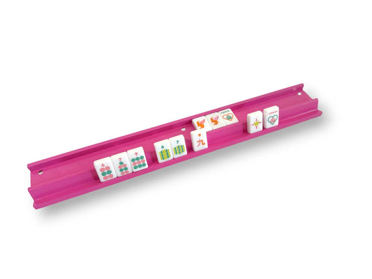 Mahjong Racks & Pushers (Set of 4): Pink