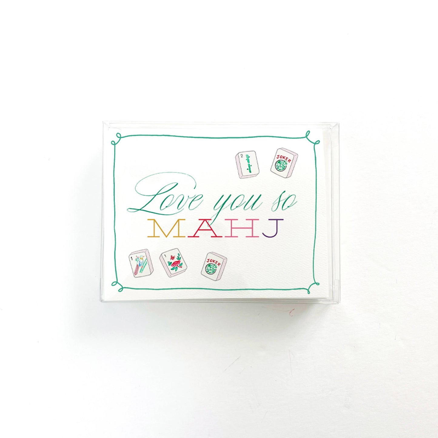 Mahjong Love you so much Greeting Card : Single Card