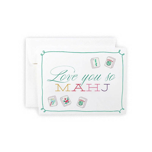Mahjong Love you so much Greeting Card : Single Card